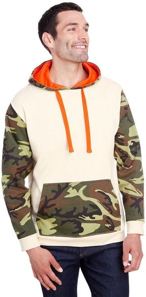 Code Five Men's Fashion Camo Hooded Sweatshirt